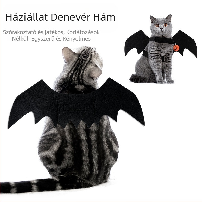 Határokon átnyúló macskaruhák Halloweeni kutyajelmezek Állatruhák Denevérszárnyak Harangstílusú átalakító ruhák