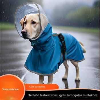Vízálló kutya esőkabát, hasfátyol, Corgi mackó, Golden Retriever, kisállat esőkabát, fényvisszaverő kutya esőkabát, közvetlen gyári értékesítés