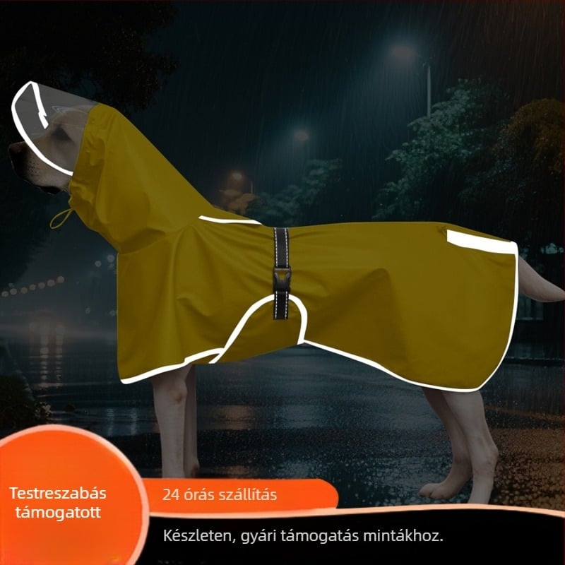 Vízálló kutya esőkabát, hasfátyol, Corgi mackó, Golden Retriever, kisállat esőkabát, fényvisszaverő kutya esőkabát, közvetlen gyári értékesítés