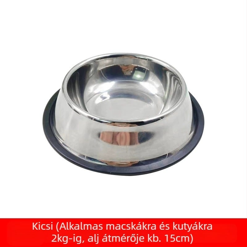 Rozsdamentes acél kutyatál, kutyatál, kopogásgátló kutyatál, kutyatál, nagyméretű kutyaetető, túlméretezett kutyatál