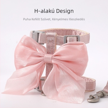 Macska póráz törésgátló macska póráz bőr Taobao élénk selyem nagy masni macska I alakú pórázzal nagykereskedelem