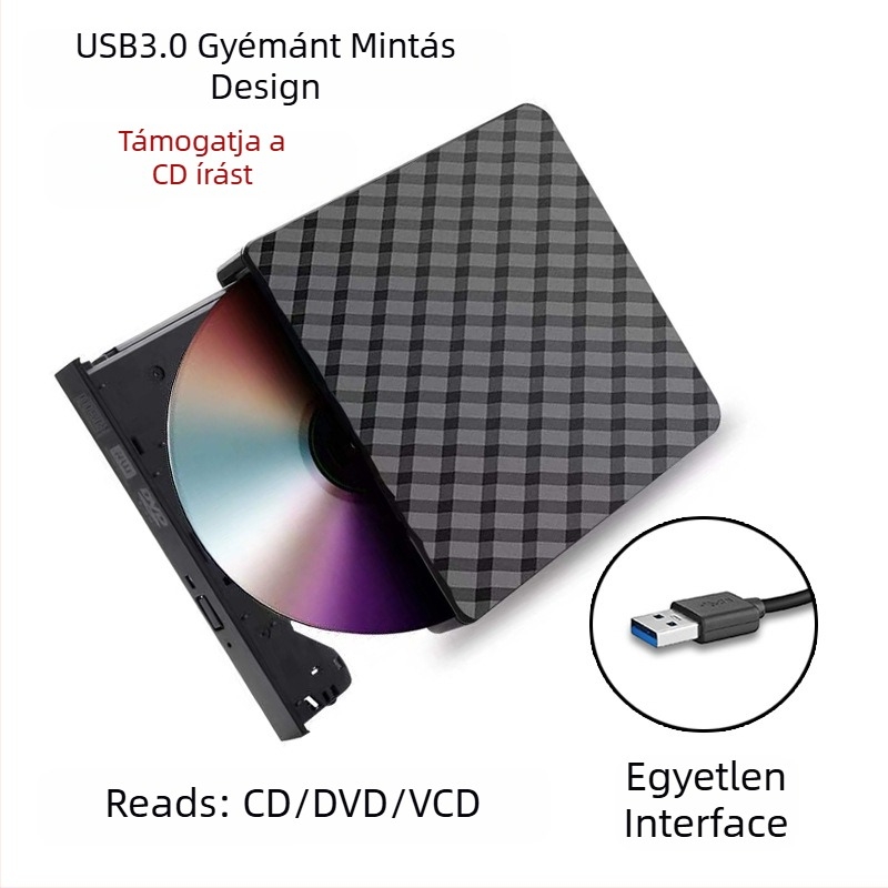 usb külső dvd-író 3.0 asztali laptop all-in-one univerzális külső lemezes mobil optikai meghajtó