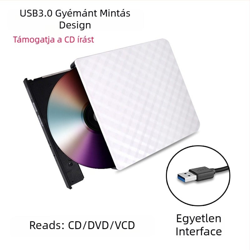 usb külső dvd-író 3.0 asztali laptop all-in-one univerzális külső lemezes mobil optikai meghajtó