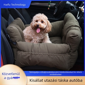 Kisállat autófészek kivehető és mosható hordozható kutyakennel hordozható kültéri kisállattáska autóba kisállat-alátét autóba