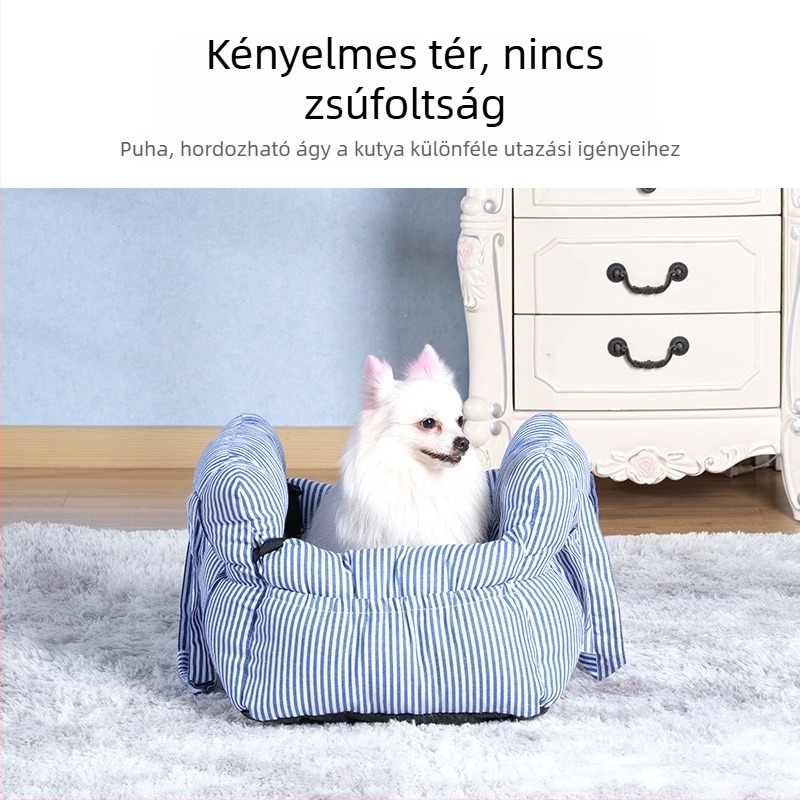 Kisállat autófészek kivehető és mosható hordozható kutyakennel hordozható kültéri kisállattáska autóba kisállat-alátét autóba