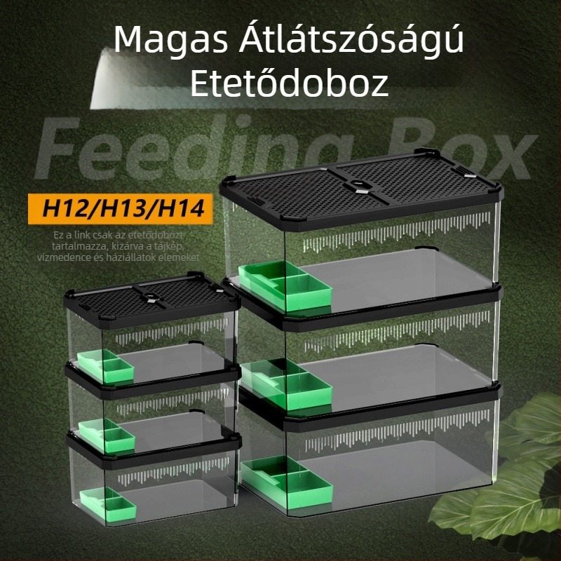 Nomoypet Nomo hüllő gekkó teknős gyík pók kígyó hüllő kisállat tenyészdoboz dupla csúszó fedél tenyészdoboz