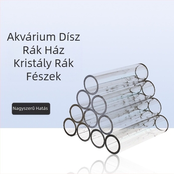 Átlátszó akril kristály garnélarák fészek garnélarák ház menekülési lyuk tenyészedény kis halak menekülési díszes garnélarák akvárium tájkép garnélarák ház