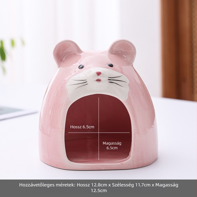 Hörcsögfészek kerámia hörcsögfészek nyári olcsó hűsítő fészek alvófészek hűsítő jég Golden Bear Golden Bear kellékek