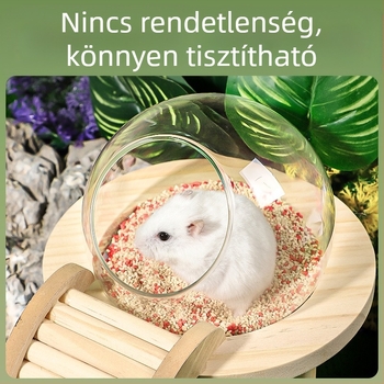 Hörcsög fürdőszoba kapszula fürdőszoba WC kettős felhasználású aranymedve fürdőkád test vizelet homok fürdőhomok fröccsenésgátló kellékek