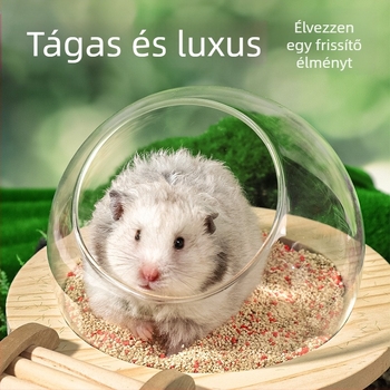 Hörcsög fürdőszoba kapszula fürdőszoba WC kettős felhasználású aranymedve fürdőkád test vizelet homok fürdőhomok fröccsenésgátló kellékek