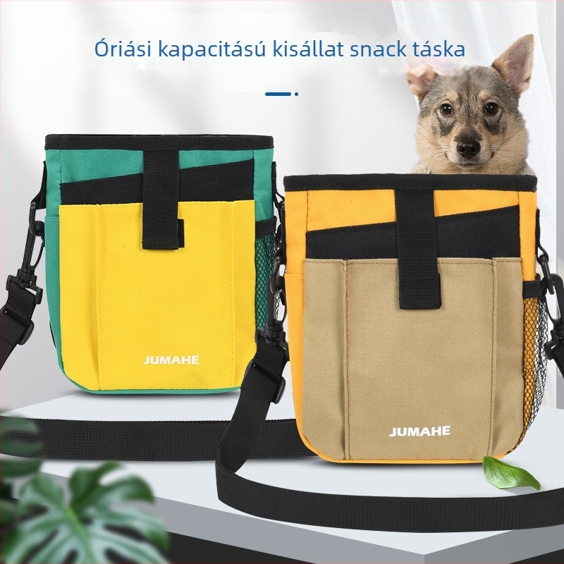 Új, határokon átnyúló kisállattáska, kutyakiképző kisállat kiránduláshoz, kisállat kiképző táska, kültéri, kényelmes, nagy kapacitású kutyasnack táska
