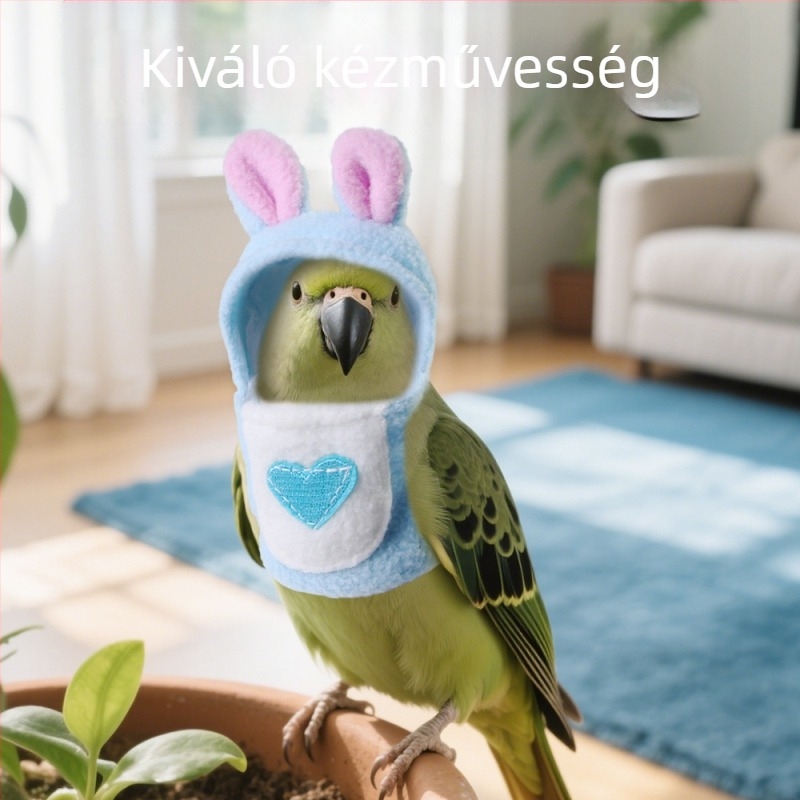 Az Amazon új kisállatmadár-ruháiból készült papagájjelmez őszi és téli meleg és aranyos vicces papagáj elefánt átalakító jelmezben