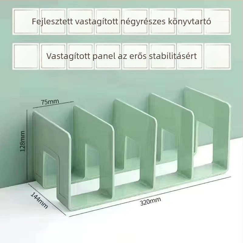 Asztali könyvállvány akril anyagból Morandi átlátszó diákkönyv tároló állvány irodaszer könyvespolc nagykereskedelem