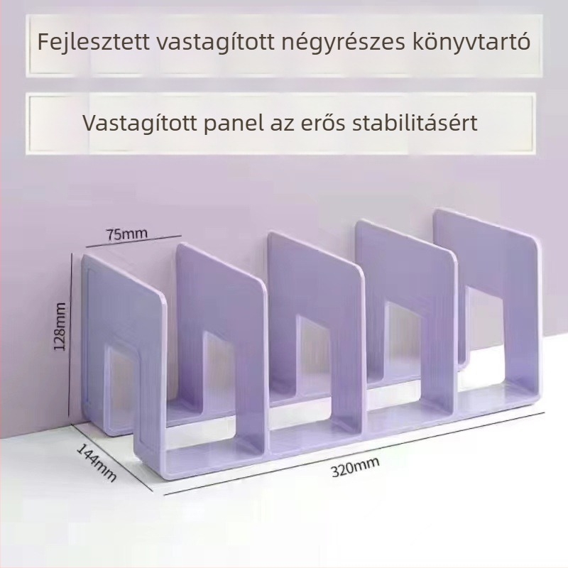 Asztali könyvállvány akril anyagból Morandi átlátszó diákkönyv tároló állvány irodaszer könyvespolc nagykereskedelem