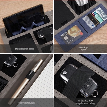 A4-es üzleti menedzser mappa testreszabása írótábla mappa kiállítási mappa információs könyv üzleti bőr vitafüzet egyetlen könyv raktáron