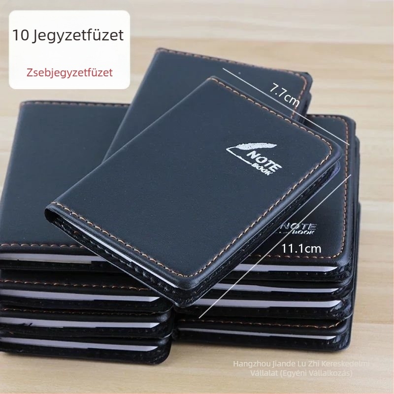 10 db-os kis jegyzettömb, mini zsebjegyzetfüzet, hordozható jegyzetfüzet, hordozható emlékeztető jegyzettömb, telefonkönyv, A7