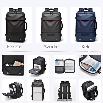 Határokon átnyúló, bővíthető, nagy kapacitású hátizsák, számítógéptáska, férfi csúcskategóriás üzleti hátizsák, utazótáska