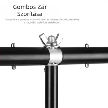 Teleszkópos T-alakú háttérállvány fotózáshoz Gantry háttér élő közvetítéshez zöld képernyő állvány keresztléc fotó háttérállvány T-alakú állvány