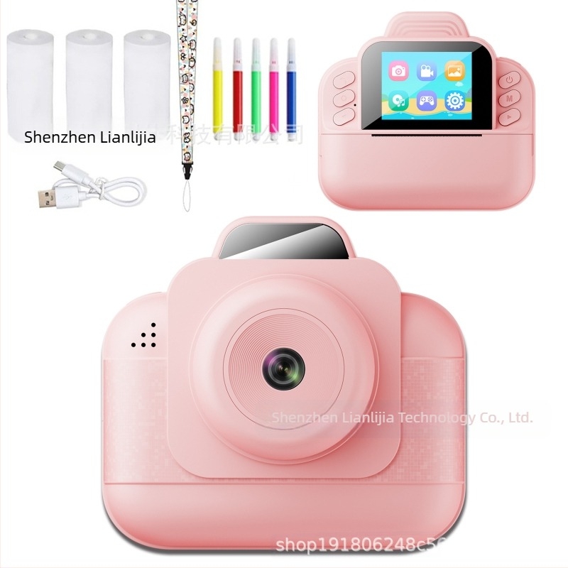 Kirakós gyermekkamera, határokon átnyúló fotónyomtató kamera, HD termikus gyermek fényképezőgép