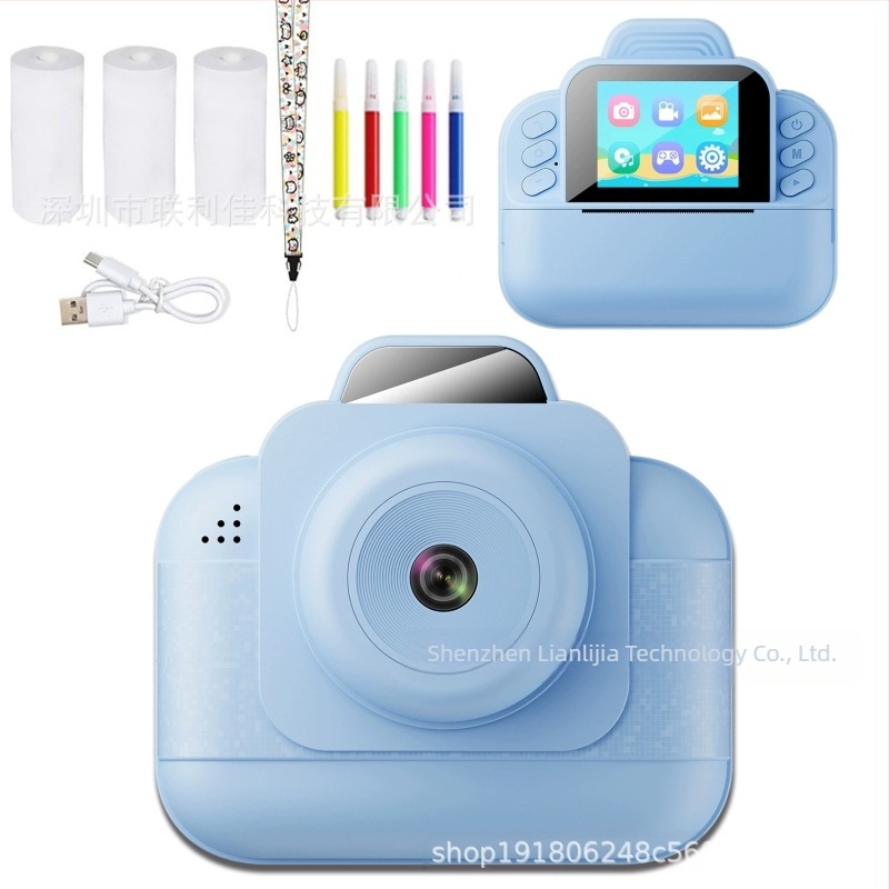 Kirakós gyermekkamera, határokon átnyúló fotónyomtató kamera, HD termikus gyermek fényképezőgép