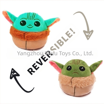 Határokon átnyúló nagykereskedelmi Flip yoda baba plüssjáték kétoldalas Flip Octopus yoda baba rongybaba