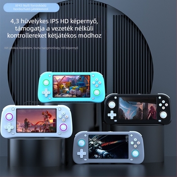 Határokon átnyúló Xf43 nyílt forráskódú kézi játékkonzol árkád PS1 árkád 4.3 nagyméretű képernyős otthoni csatlakoztatható TV játékkonzol
