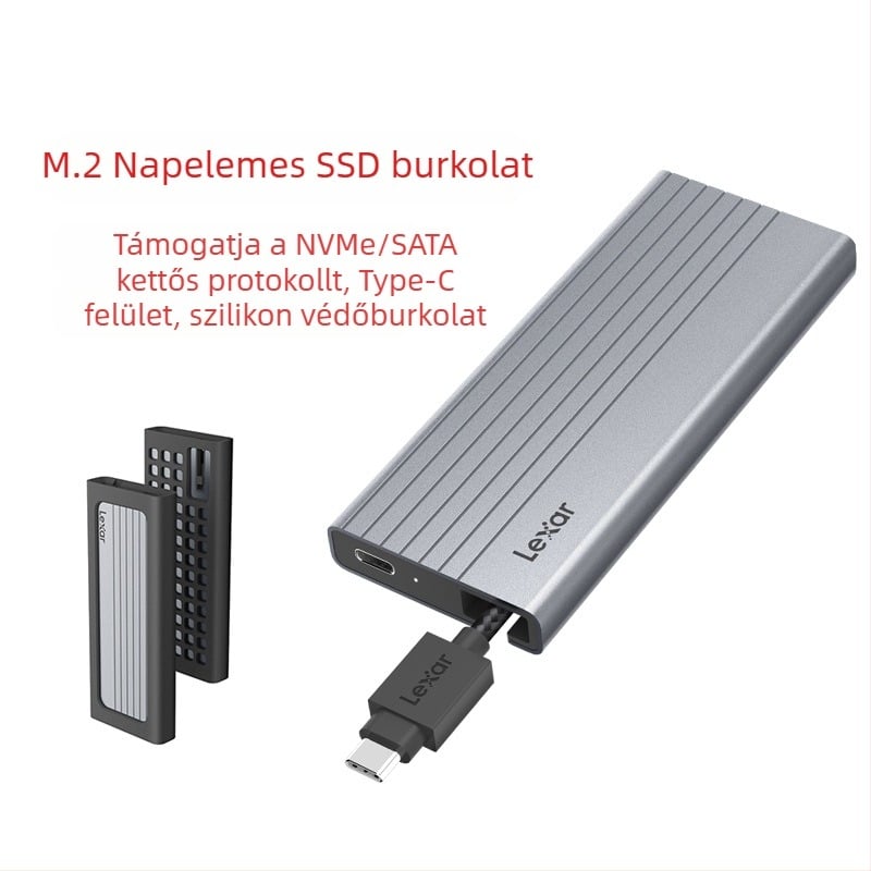 Lexa E10/E6/E300/E350 mobil merevlemezház M.2 NVMe/SATA protokoll Type-C 3.2