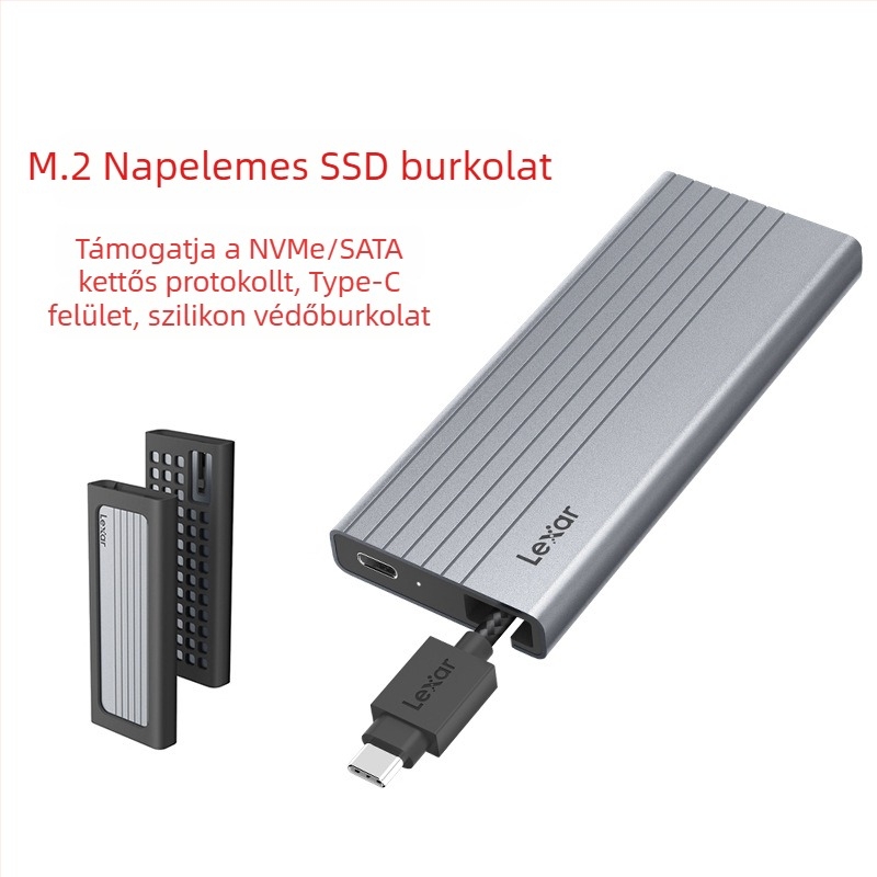 Lexa E10/E6/E300/E350 mobil merevlemezház M.2 NVMe/SATA protokoll Type-C 3.2