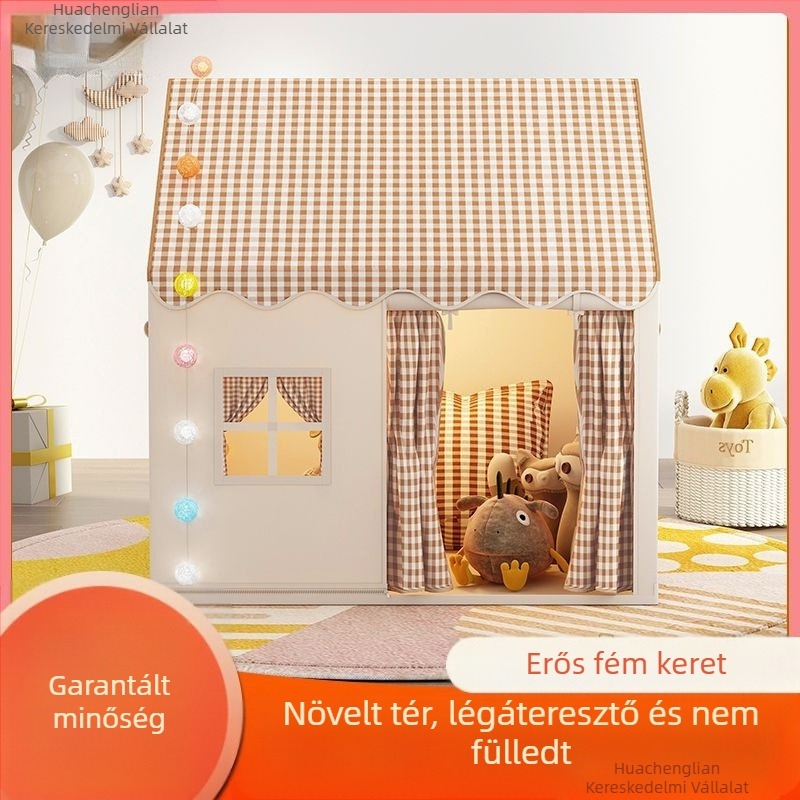Gyerek sátor beltéri játékház kis ház kastély hercegnő ház alvó játszóház játék szúnyogháló születésnapi ajándék