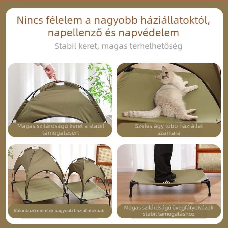 Macskafészek Kisállat Menetelő Ágy Queen Sátor Four Seasons Univerzális Kivehető és Mosható Kölyökkutya Kennel Kisállat Kellékek Határokon Átnyúló Robbanások