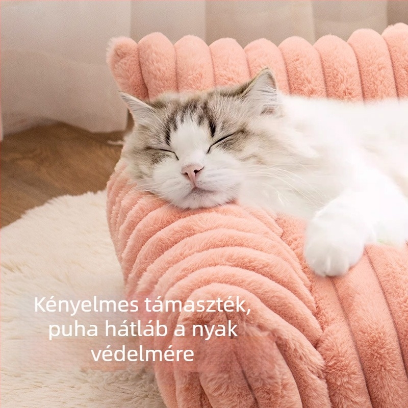 Határokon átnyúló népszerű macskafészek téli kanapéfészek nyúl plüss vastagított meleg kisállatfészek kennel kutyaszőnyeg kisállat-kellékek