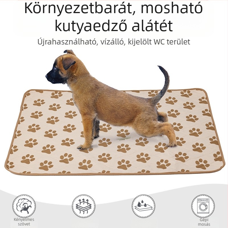 Kisállat pelenkabetét mosható vizelet elleni csúszásgátló macska- és kutyapelenka ismételt nedvszívó pelenka kiképző kutyapelenka pelenka
