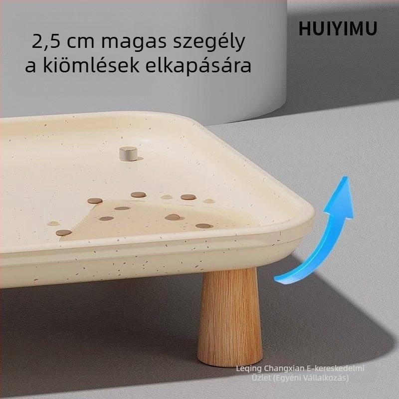 Nyakvédő, megemelt tányér, macska automata etető, szivárgásmentes kutyáknak, nagy átmérőjű tányér, macskatál, ételtartó, alátét