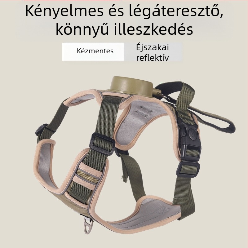 Automatikus visszahúzható pórázhám kutyáknak, kutyakötél, többfunkciós mellény, fényvisszaverő mellény, kisállat-kellékek