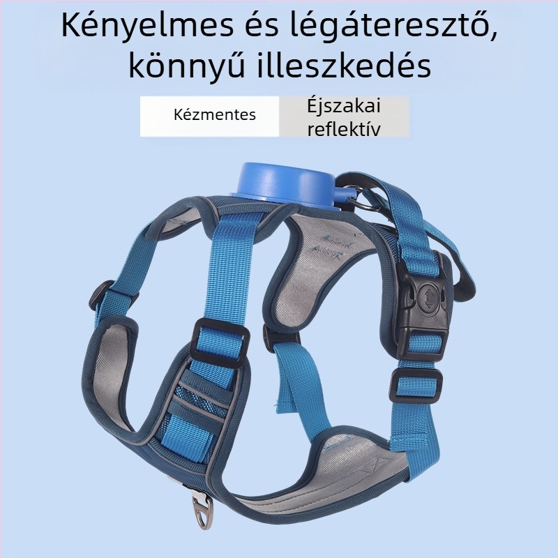 Automatikus visszahúzható pórázhám kutyáknak, kutyakötél, többfunkciós mellény, fényvisszaverő mellény, kisállat-kellékek