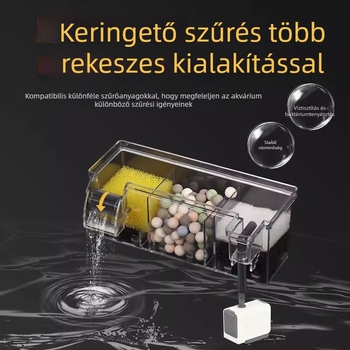 Songbao fali akvárium szűrő, teknős akvárium szűrődoboz, három az egyben oxigénszűrő, fali csepegtető doboz, nagykereskedelem