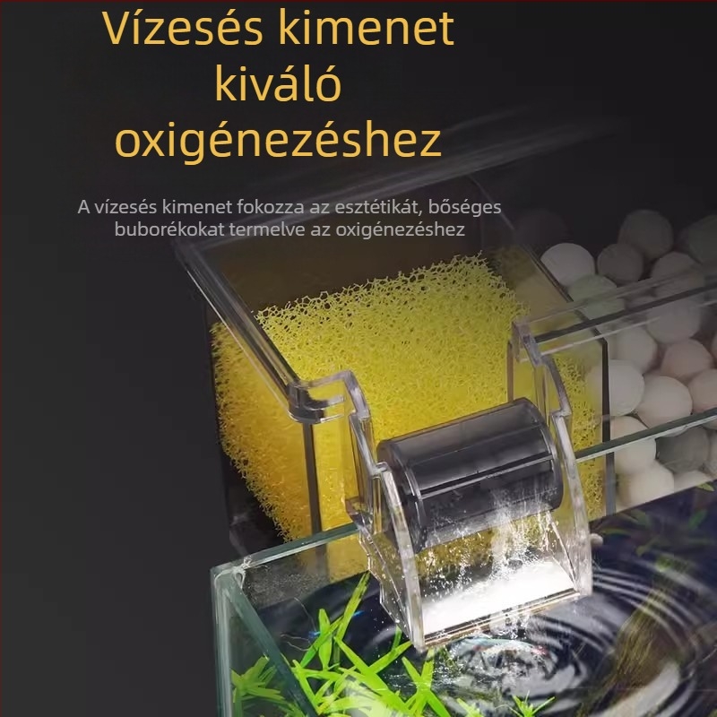 Songbao fali akvárium szűrő, teknős akvárium szűrődoboz, három az egyben oxigénszűrő, fali csepegtető doboz, nagykereskedelem