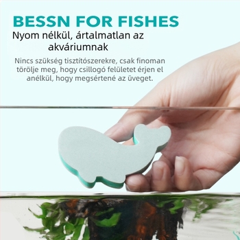 Akvárium törlőkendő vízfoltok és vízkő tisztítására Speciális háztartási akvárium üveg Nem okoz holtszöget a tisztítás során Nem okoz sérülést az akváriumgyártóknak