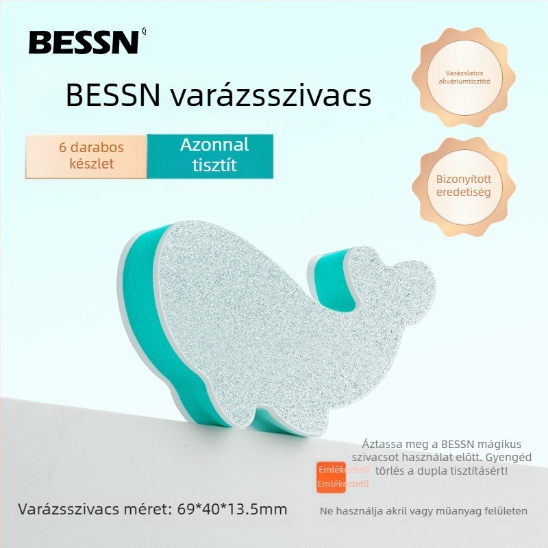 Akvárium törlőkendő vízfoltok és vízkő tisztítására Speciális háztartási akvárium üveg Nem okoz holtszöget a tisztítás során Nem okoz sérülést az akváriumgyártóknak