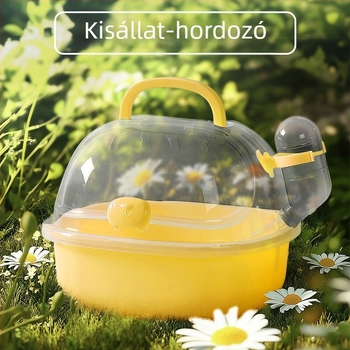 Hordozható hörcsögketrec, nagyméretű, aranymedve, Polly medve, egér külső ketrec, utazótáska, átlátszó, kimenő