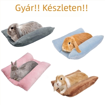 puha nyúlfekhely meleg kisállat nyúl homorú fekhely ölelőpárna plüsspárna pamut párna kisállat ketrec alvópárna