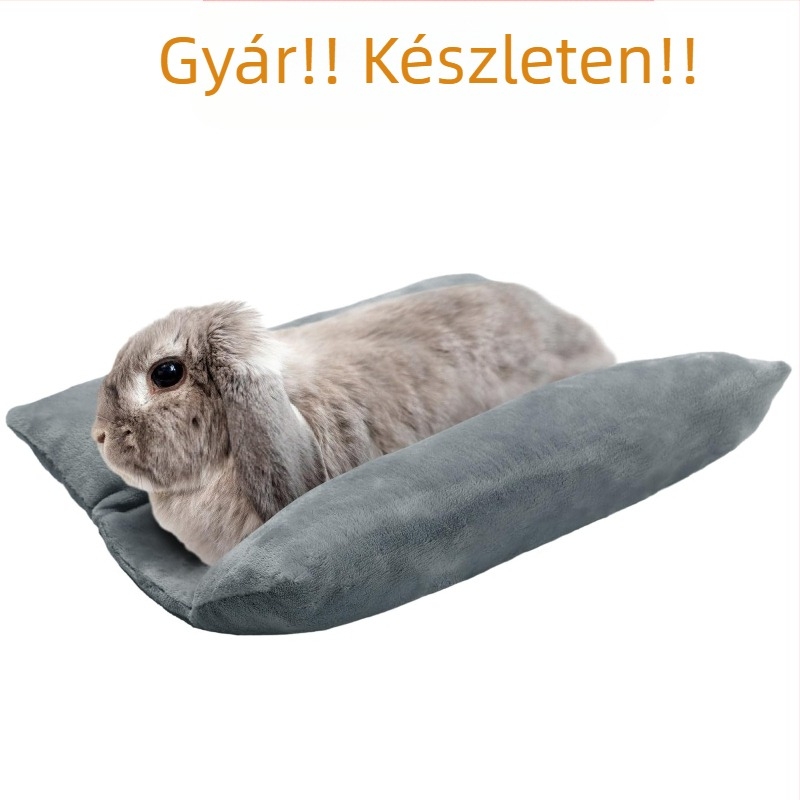 puha nyúlfekhely meleg kisállat nyúl homorú fekhely ölelőpárna plüsspárna pamut párna kisállat ketrec alvópárna