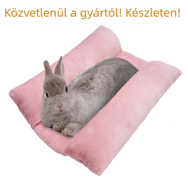 puha nyúlfekhely meleg kisállat nyúl homorú fekhely ölelőpárna plüsspárna pamut párna kisállat ketrec alvópárna