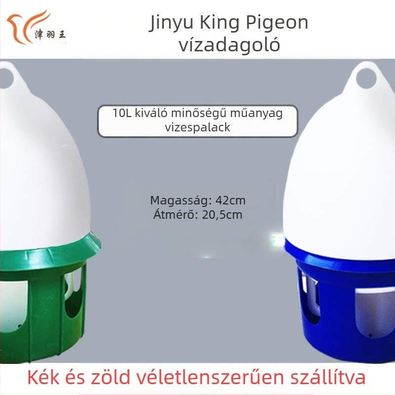 Jin Yuwang galamb sűrített ivókút madár műanyag ivókút 4-12L fehér kék gyönyörű kétszínű vízforraló