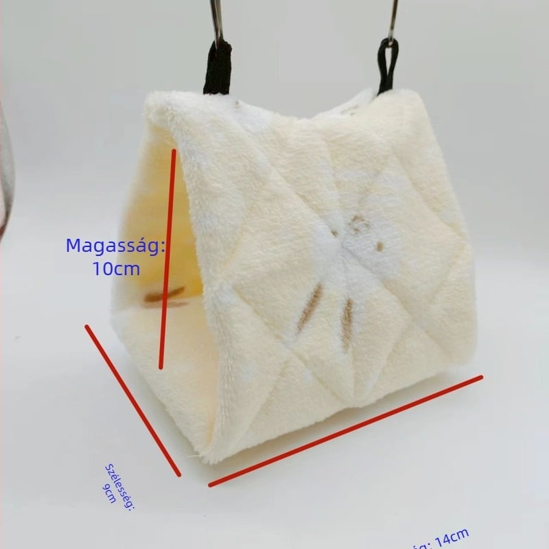 Flanel hörcsögfészek papagáj testvér testvér testvér BA téli madárfészek mézeszsák meleg pamutfészek háromszög fészek pamut függőágy