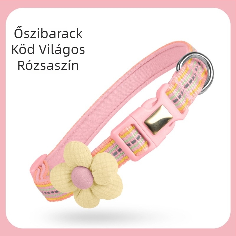 Új, elszakadásgátló macskanyakörv, fényvisszaverő, elvesztésgátló macskanyakörv, állítható, közepes méretű macskanyakörv