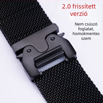 Apple Watch Strap S11 hivatalos új milánói esernyőcsat rozsdamentes acél S10 szíjhoz alkalmas