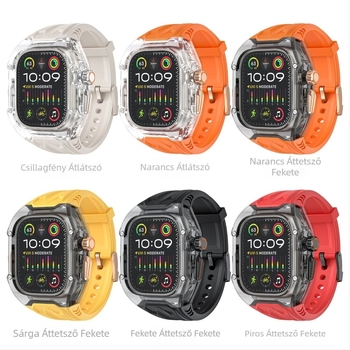 Az S9/S11 kompatibilis az Apple Watch 4-11-gyel, az Agent Charged Modified Transparent Rambo integrált Apple Watch szíjjal.