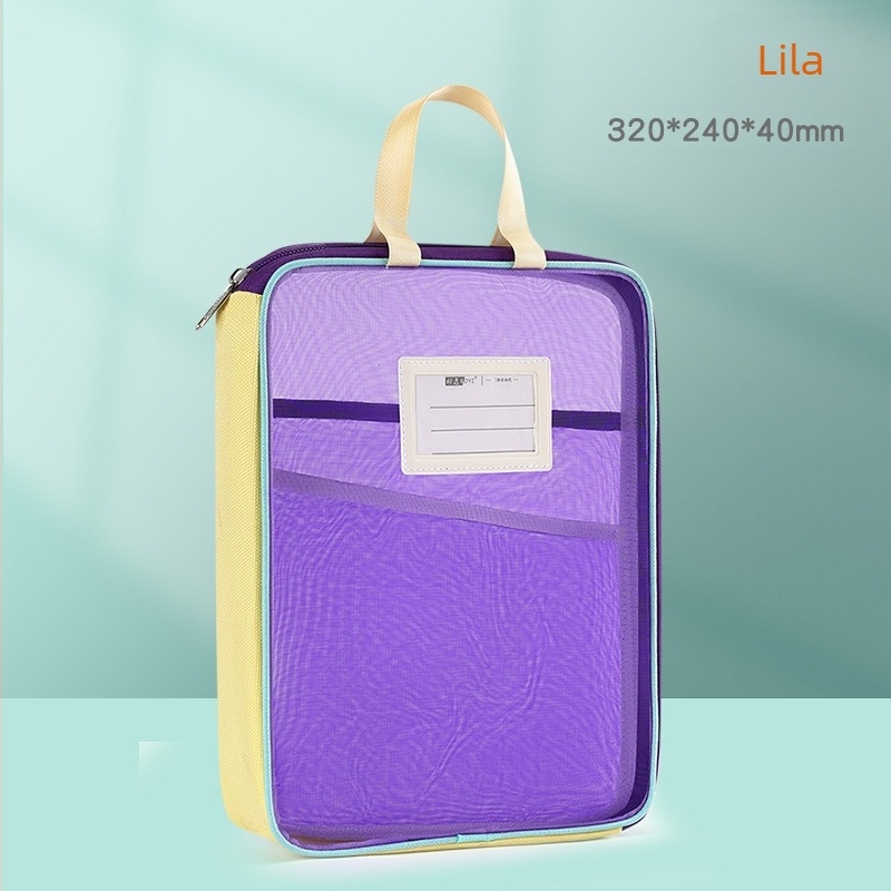 Tang Qianyi A4-es irattartó, L alakú, átlátszó irattartó, nagy nyílású, oktatóanyaggal ellátott, hordozható diákkönyv- és tantárgyosztályozó táska