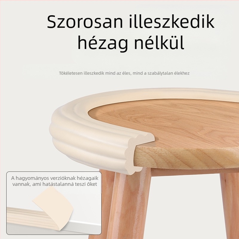 Ütközésgátló szalag háztartási sarok dohányzóasztal élvédő környezetvédelmi NBR anyag nem mérgező tapadásmentes ütközésgátló puha élvédő szalag 2 m